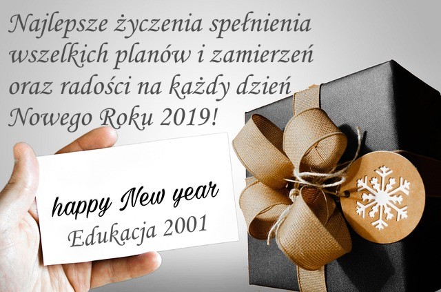 Składamy najlepsze życzenia spełnienia wszelkich planów i zamierzeń oraz radości na każdy dzień Nowego Roku!